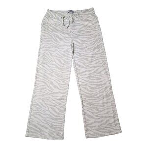 Liverpool Los Angeles Pants NWT Womens Large Zebra Wide-Leg Pants Lounge Wear